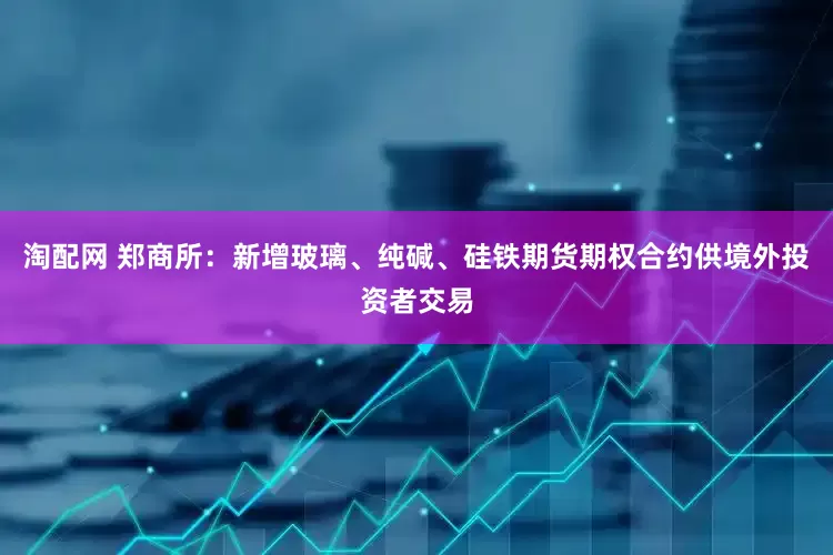淘配网 郑商所：新增玻璃、纯碱、硅铁期货期权合约供境外投资者交易